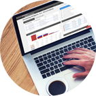 Interface du CRM de recouvrement