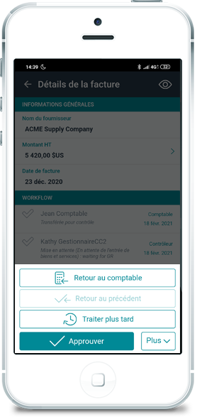 Application mobile de validation des demandes d'achat - Esker Anywhere Application mobile de validation des demandes d'achat - Esker Anywhere