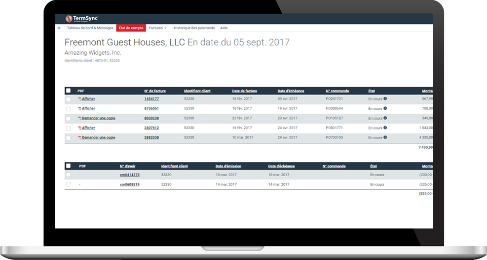 Portail web Esker pour faciliter la vie des clients