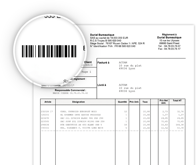 Traitement du courrier en temps réel grâce à un identifiant unique