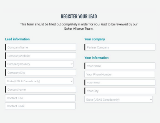Esker gestion des leads